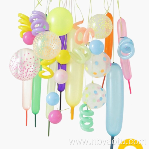 DIY party backdrop decorations latex balloon banner